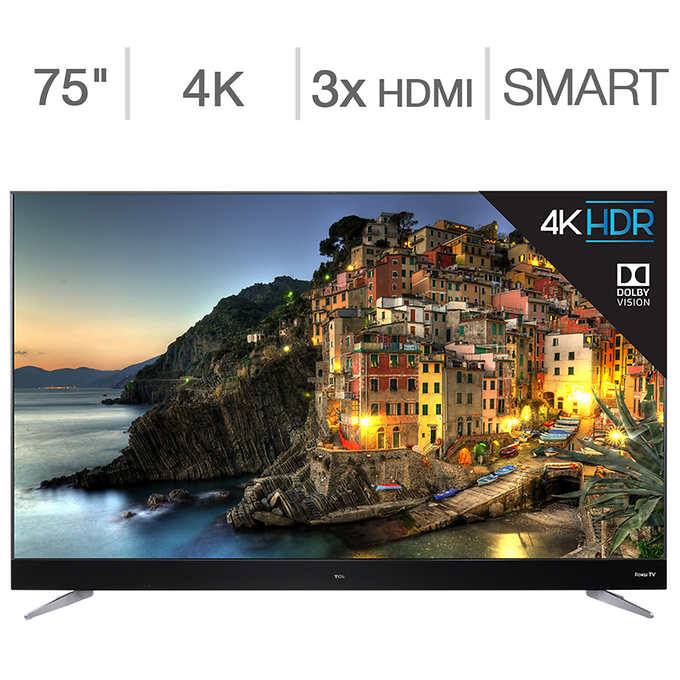 Costco TCL 75" Class (74.5" Diag.) 4K Ultra HD Roku LED ...