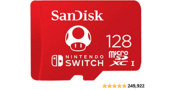 SanDisk 128GB microSDXC-Card, Licensed for Nintendo-Switch - SDSQXAO-128G-GNCZN - $15.99