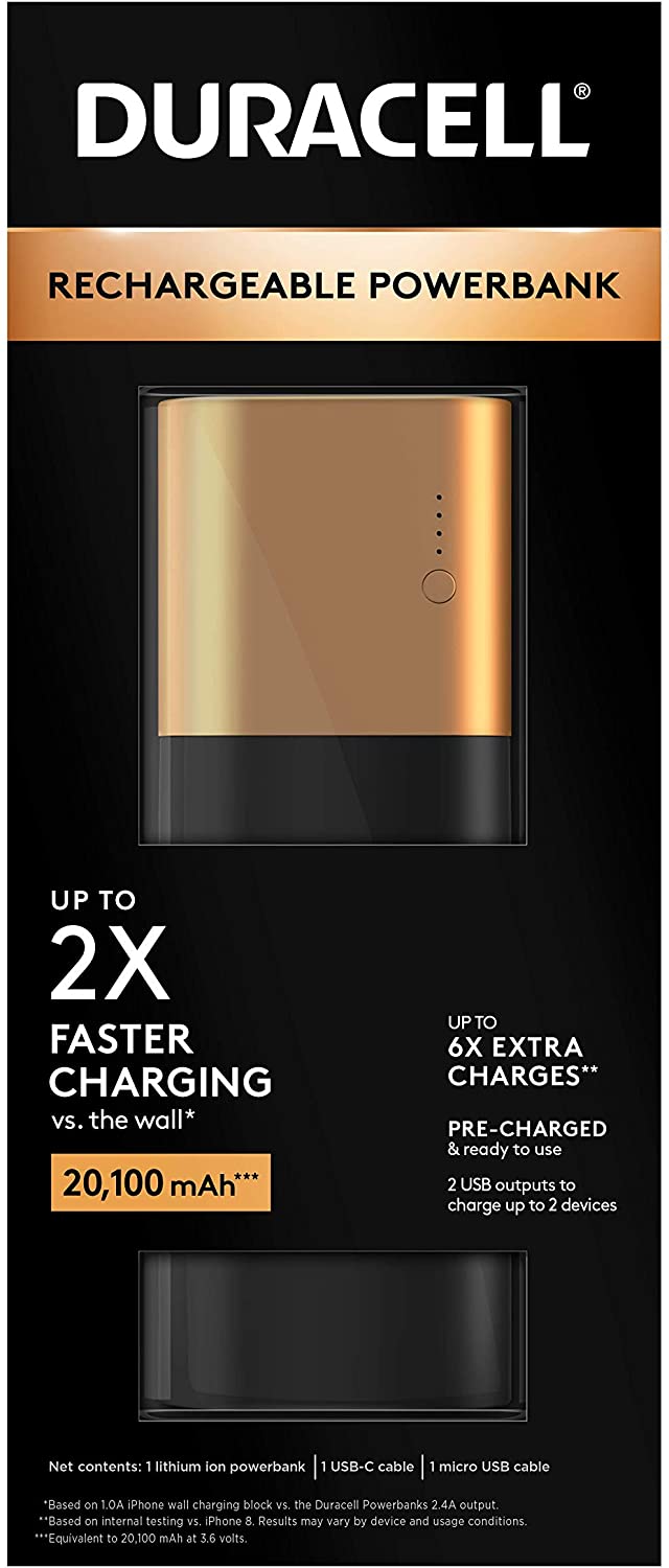 Duracell Rechargeable Powerbank 20100 mAh at Amazon $24.21