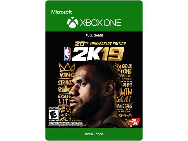 XB1 NBA 2k19 20th Anniversary Edition + $10 Gift Card $99