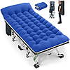 75" x 28" GVDV 1200D Portable Folding Camping Cot w/ 2-Sided Mattress