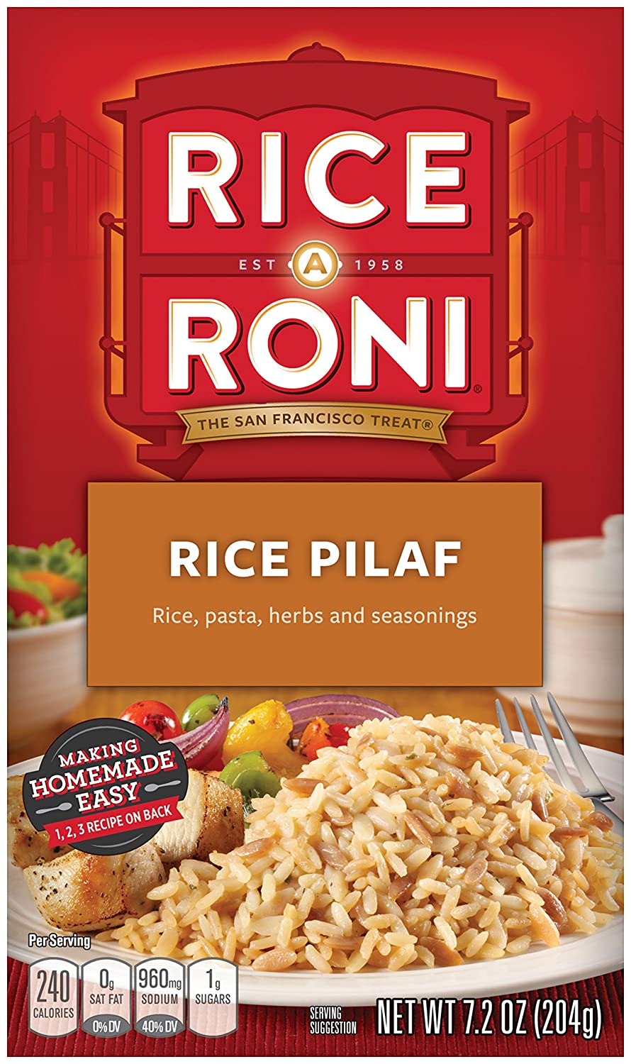 12-Count 7.2oz Rice a Roni Pasta and Rice Mix (Rice Pilaf) $8.63 + Free Prime Shipping