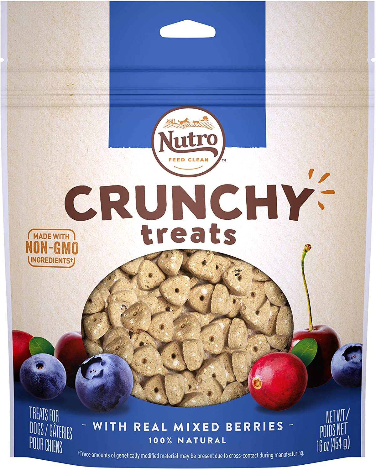 Select Amazon Accounts: 16-Oz Nutro Crunchy Natural Biscuit Dog Treats (Mixed Berries) $1.46 AC w/ Subscribe & Save