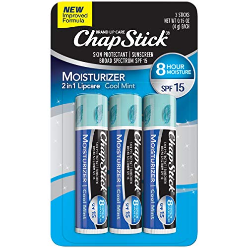 3-Count ChapStick Moisturizer Cool Mint Lip Balm Tubes 2 for $3.48 w/ Subscribe & Save