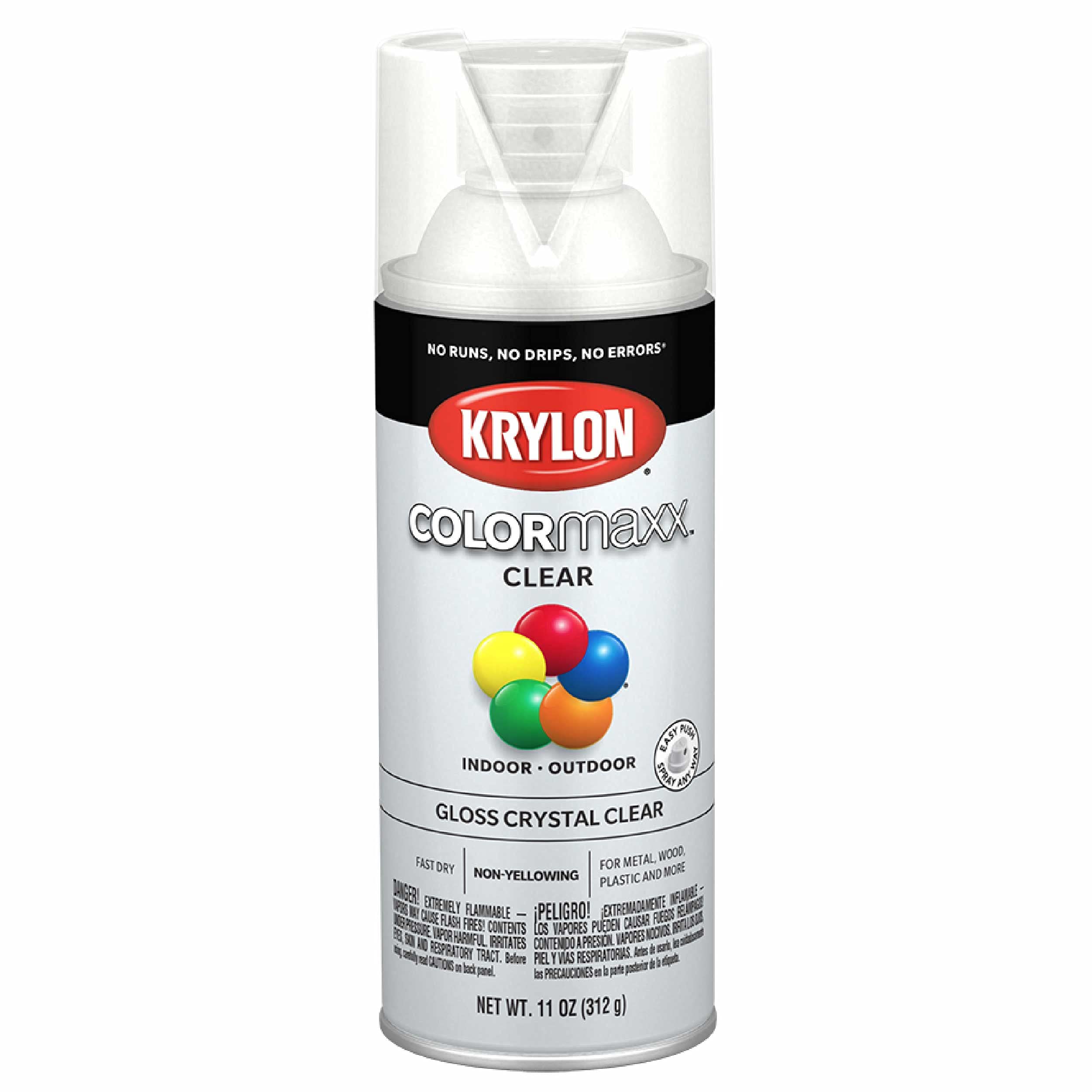 11-Ounce Krylon COLORmaxx Acrylic Clear Finish (Gloss Crystal Clear) $2.37