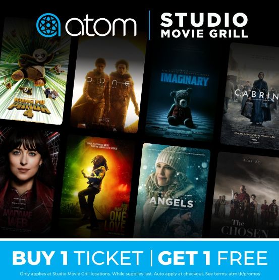 Atom Tickets Studio Movie Grill Theaters Movie Tickets