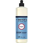 16oz. Mrs. Meyer's Clean Day Dish Soap (Bluebell Scent) $2.30