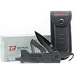 StatGear T3 Tactical Auto Rescue Tool w/ Seatbelt Cutter, Window Breaker & Knife $18