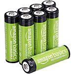 8-Pack Amazon Basics 2000mAh Pre-Charged Rechargeable AA NiMH Batteries $6.70 w/ Subscribe &amp; Save
