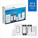 Lutron Diva Smart Dimmer Multi-Room Kit for Caseta Smart Lighting $195.95 + Free Shipping