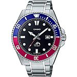 Casio Men's MDV106 Classic Dive Style Watch w/ Stainless Steel Band (2 Styles) $66 + Free Shipping