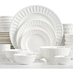 42-Piece White Elements Dinnerware Sets (Paloma) $38 + Free Store Pickup
