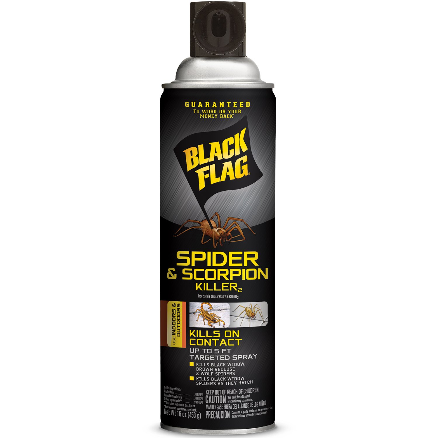 12-Pack 16oz Black Flag Spider and Scorpion Killer Aerosol Insecticide Spray $28.44