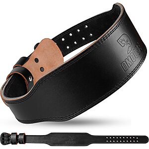 DMoose Fitness Leather Weightlifting Belt (4" or 6", Black or Brown) $13.93 + Free Shipping