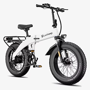 Luckeep X1 Lite 1500W Peak Foldable Electric Bike, up to 50 Miles Range (White) $466 + Free Shipping