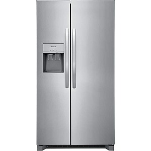 25.6 Cu ft Frigidaire Side-by-Side Refrigerator w/ Ice & Water Maker from $987 w/ Delivery