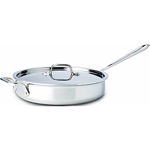 All-Clad Factory Seconds Sale + 15% Off +: 3-Qt D3 Sauce or Saute Pan w/ Lid .50 & More + Free S&H