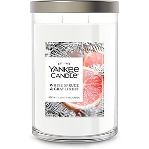 20oz 2-Wick Yankee Candle Large Tumbler Scented Candle (White Spruce & Grapefruit) $11.40 w/ Subscribe & Save