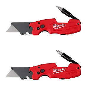 2-Pack Milwaukee Fastback 6-in-1 Folding Utility Knives $20 or less + Free Shipping