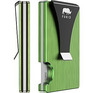 Furid Men's Slim Metal Card Wallet w/ Money Clip (Various) from $4.49 + Free Shipping w/ Prime or on $35+