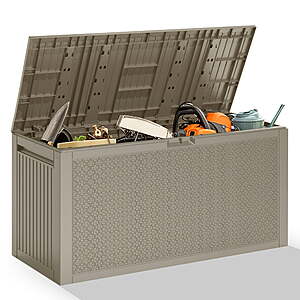 90 Gallon Segmart Resin Outdoor Storage Deck Box (3 Colors) $50.40 + Free Shipping