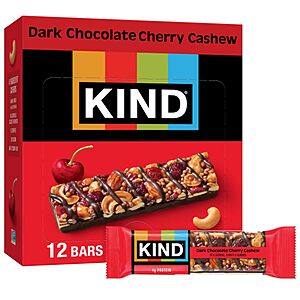 Select Accts: 12-Pack 1.4oz KIND Nut Bars (Dark Chocolate Cherry Cashew) $7.10 w/ Subscribe & Save & More