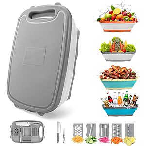 Gintan 9-in-1 Collapsible Camping Cutting Board Set $13.50 