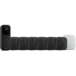 Blink Video Doorbell + 6-Camera Outdoor 4 XR Wireless Security System w/ Sync Module $157 + Free S&H