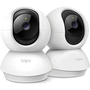 2-Pack Tapo C210P2 2K Pan/Tilt Indoor Security Camera $36.95 + Free S&H & More