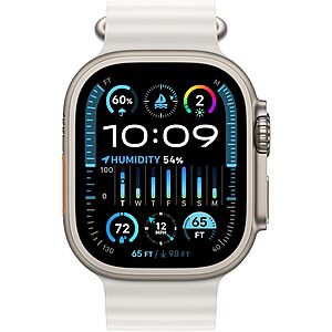 [Prime] $339.15* | Refurb/Excellent: 49mm Apple Watch Ultra 2 GPS + Cellular (Titanium/White) + 10% Back w/ Prime Visa Card at Amazon