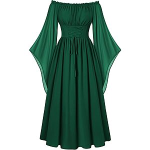 Scarlet Darkness Women's Renaissance Off-the-Shoulder Fairy Dress (Various) $17.20 + Free S&H