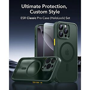 ESR for iPhone 16 Pro Max Translucent Matte Case + Screen Protector (Green)