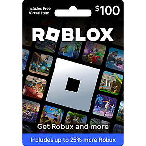 Sam's Club Members: $50 Roblox Gift Card (Physical) $27 + Free S&H