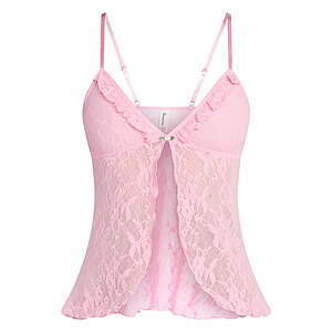 No Boundaries Women's Lace Flyaway Cami Top (3 Colors)