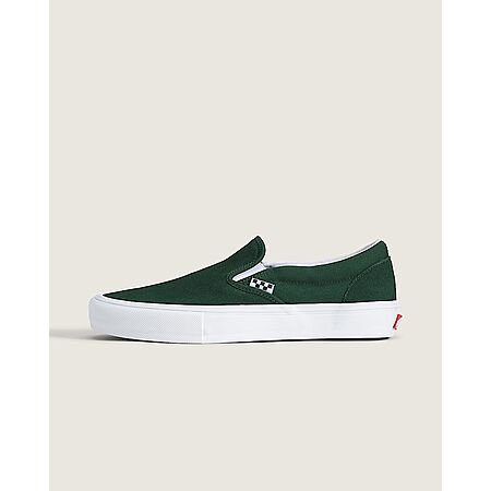 Vans Unisex Skate Slip-On Shoe (Green / White) $22 + Free Shipping