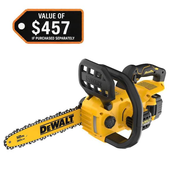 DeWALT 20V MAX 12" Brushless Chainsaw Kit w/ 5 Ah Battery & Charger