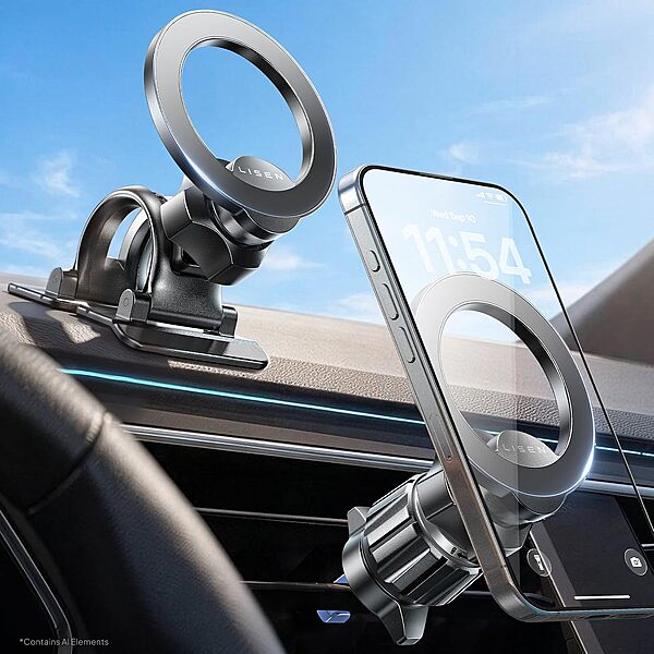 LISEN MagSafe 2-in-1 Car Mount Magnetic Phone Holder