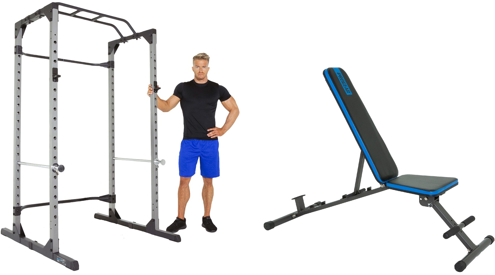 Progear 1600 Power Rack Cage 1300 Adjustable Weight Bench Page