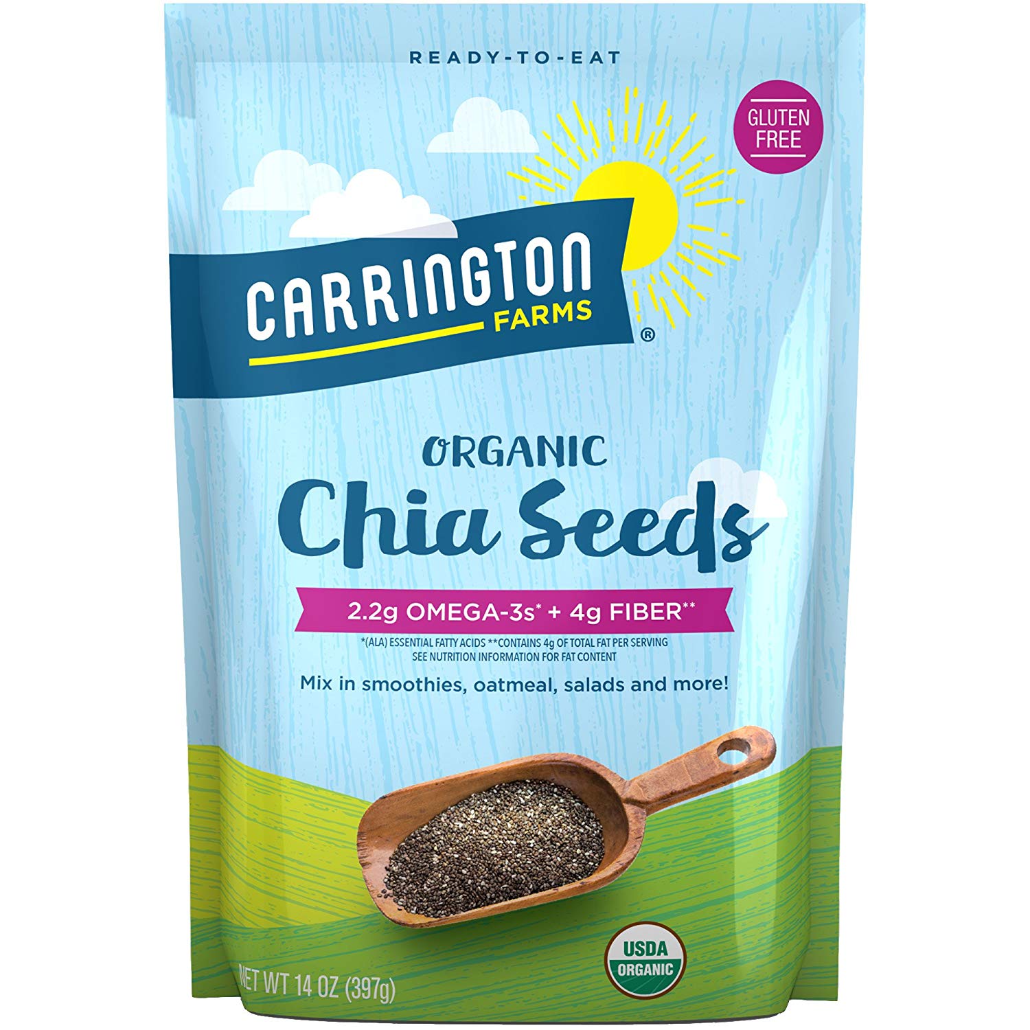 14-Ounce Carrington Farms Organic Chia Seeds $1.92 w/ S&S