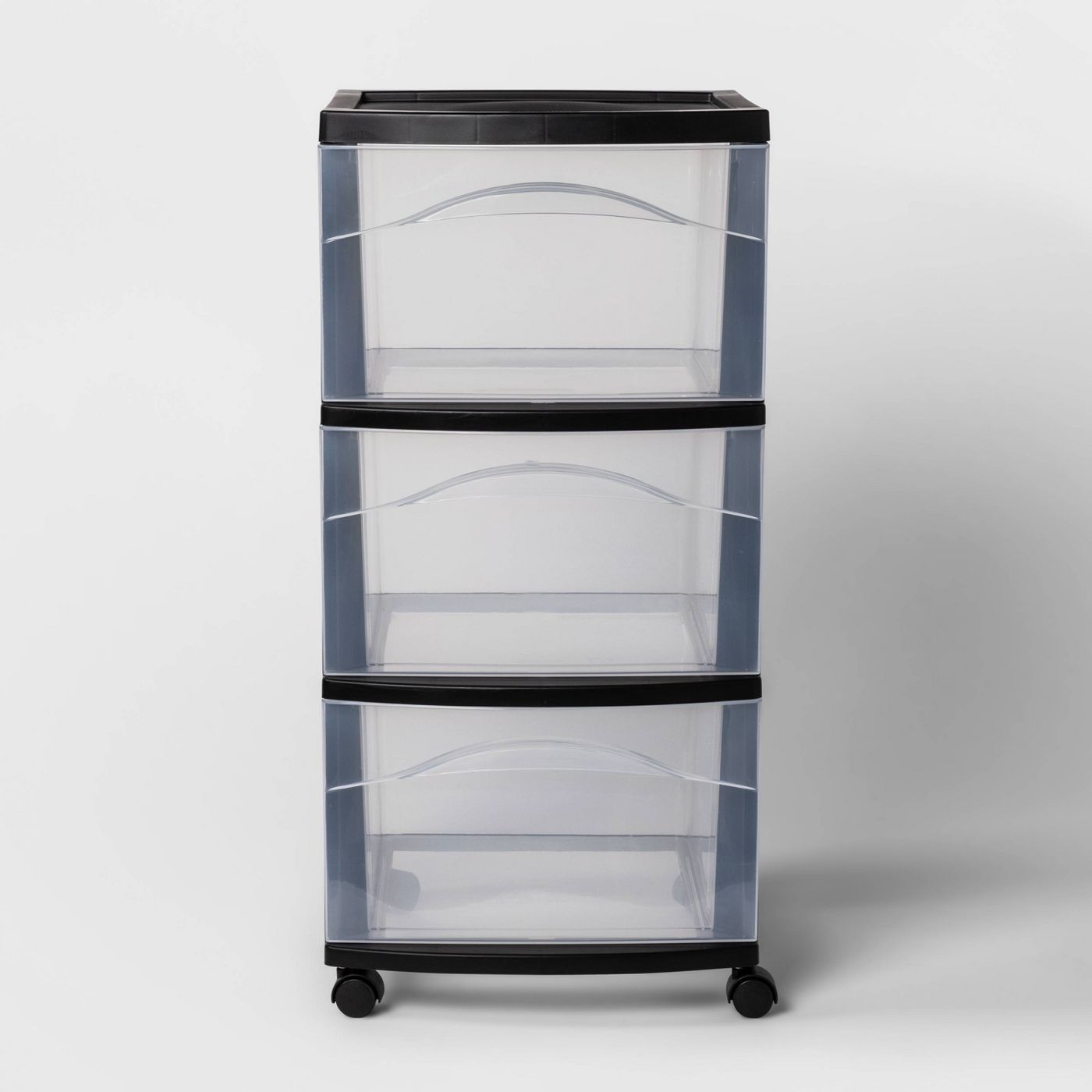 Room Essentials 3 Drawer Medium Wheeled Cart Black Or White 3