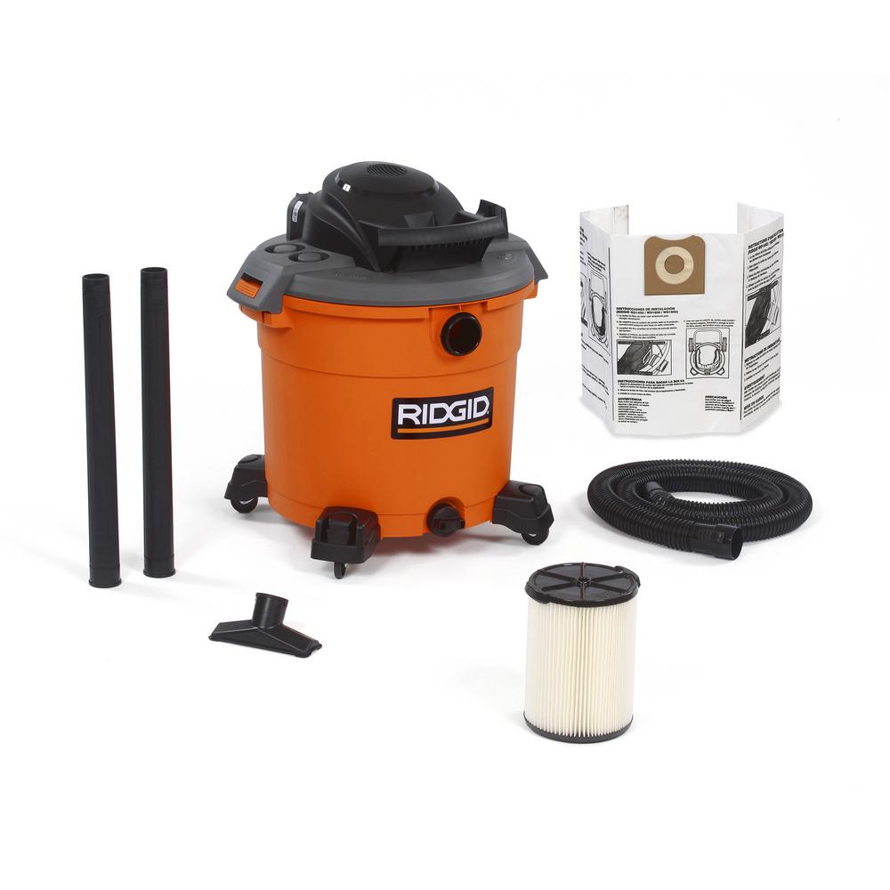 Select Home Depot Stores Ridgid 16 Gallon 5 0 Peak Hp Wet Dry Vac