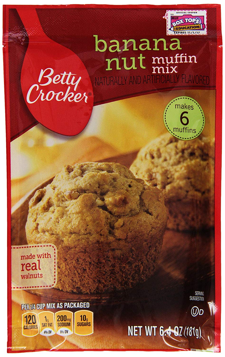 9 Pack 6 4oz Betty Crocker Baking Mix Banana Nut Muffin Mix