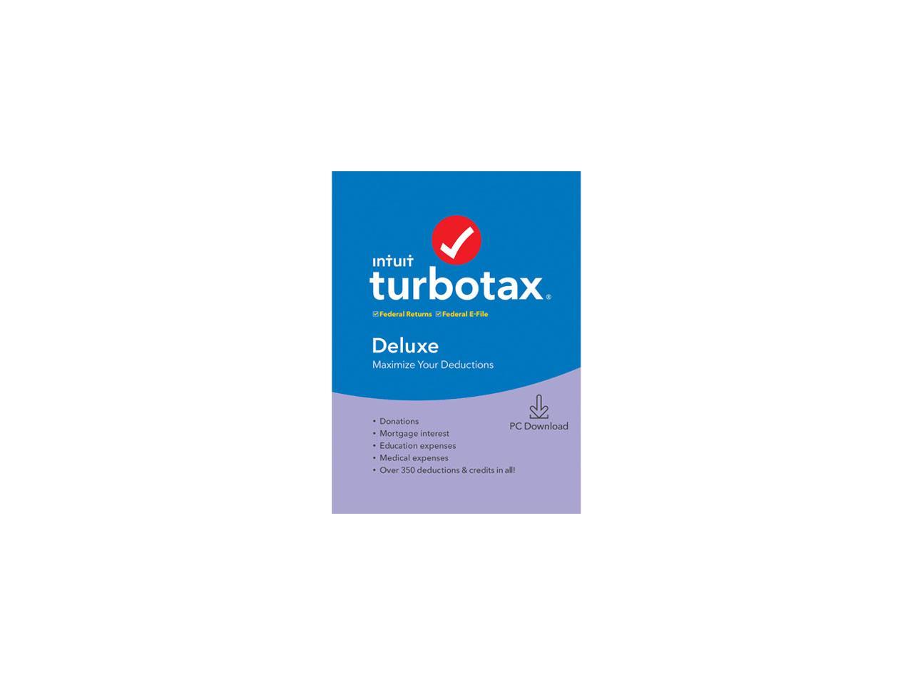 Turbotax 2019 Tax Software Deluxe State 39 80 Deluxe Slickdeals Net