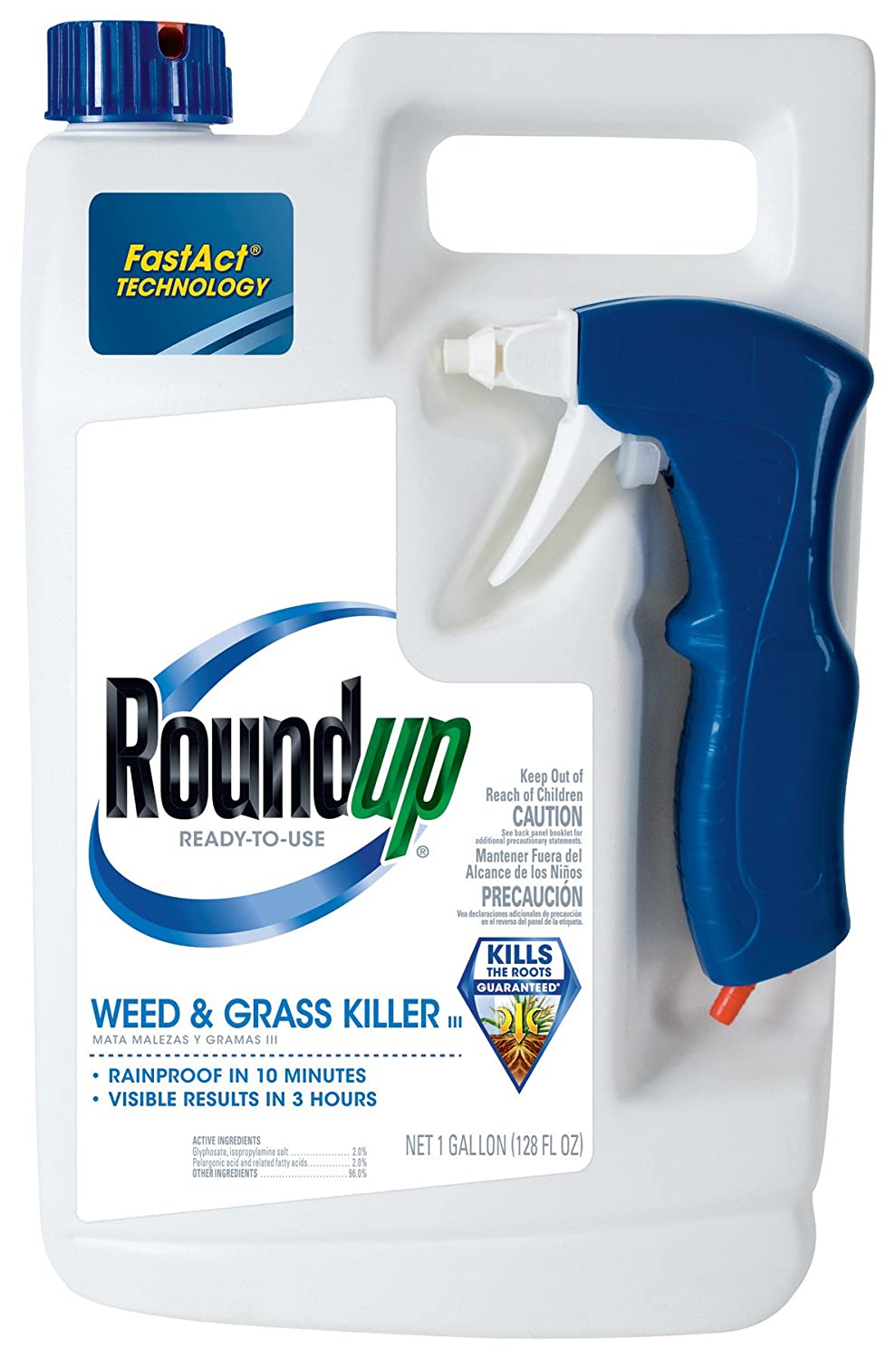 1-Gallon Roundup Weed and Grass Killer III w/ Ready to Use Trigger $7.95 + Free Prime Shipping