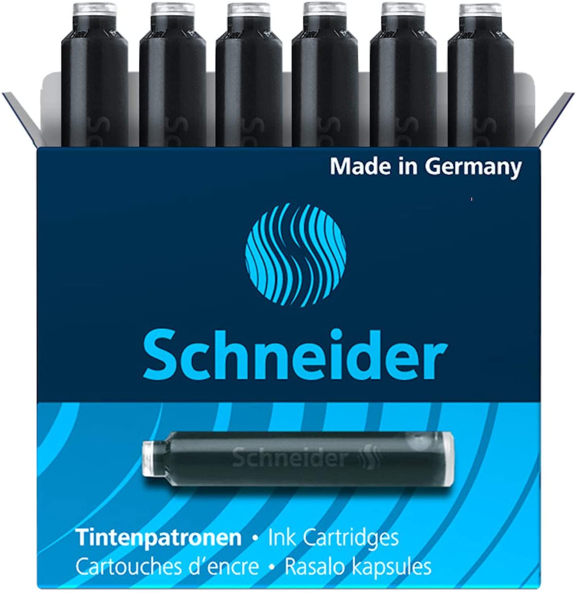6-Pack Schneider Fountain Pen Ink Cartridge (Black) $0.99 + Free Prime Shipping