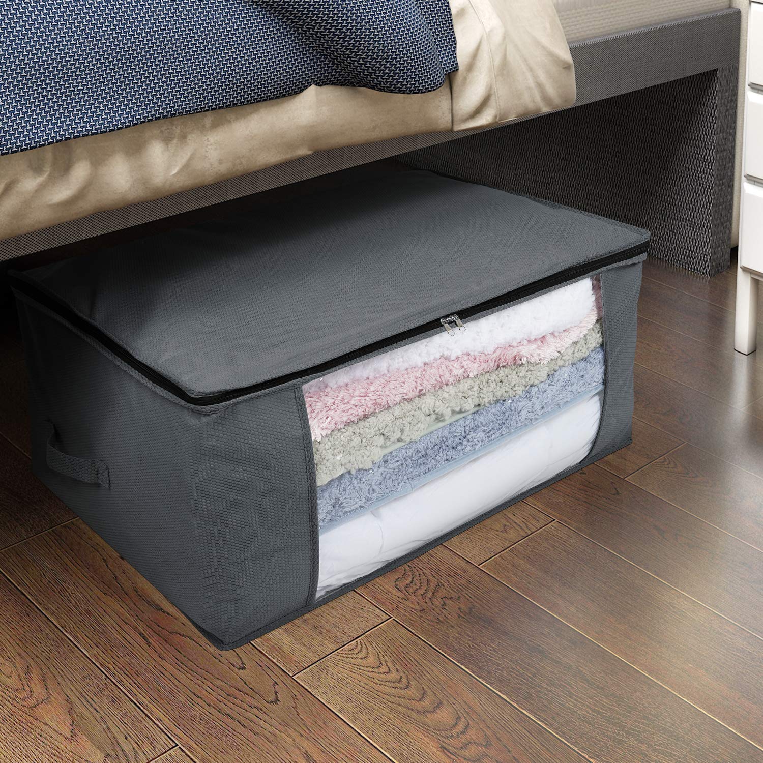 Large Clothes Storage Bag For Comforters Blankets Bedding
