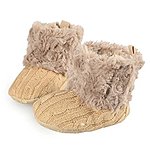 Arshiner Toddler Girls Fleece Woollen Fur Knitted Snow Boot $9 Save $2.99 with Coupon