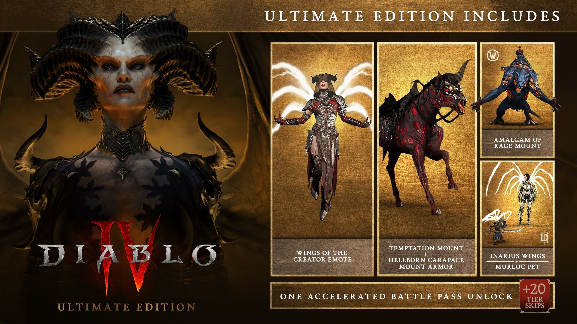 Diablo Collection (II: Resurrected, III: Eternal Collection & IV: Standard Edition) - Battle.net $59.99