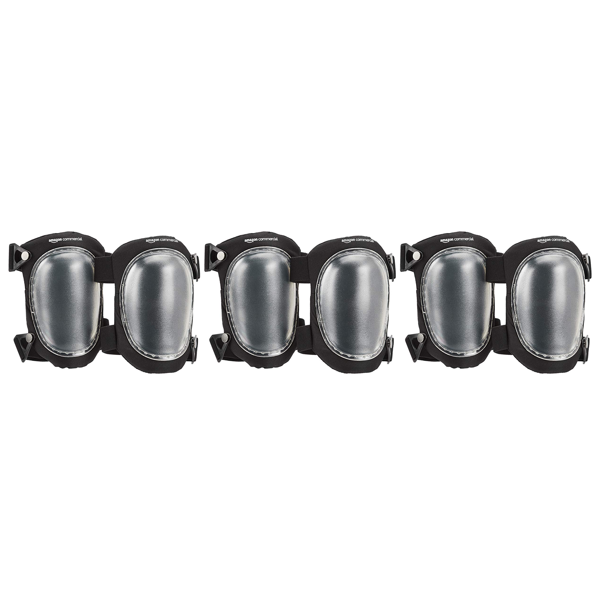 AmazonCommercial Easy swivel Knee Pads, 9 in, Clear, 3 pairs $7.81 FS w/ Prime