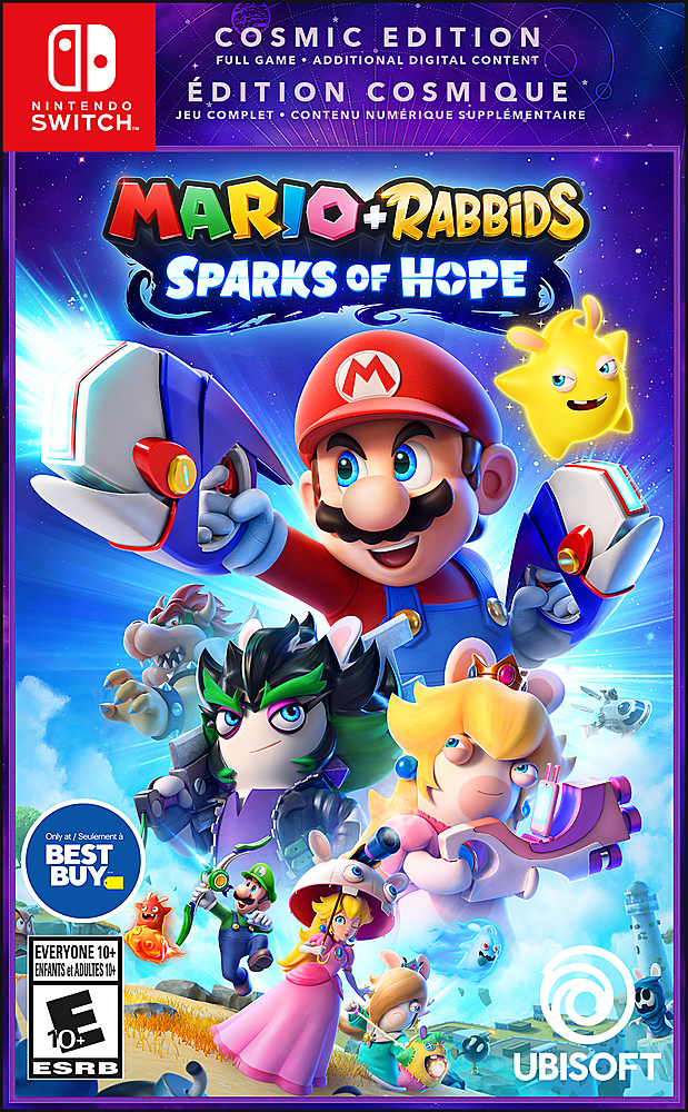 Pick up the Cosmic Edition of Mario + Rabbids Sparks of Hope Nintendo Switch and get a free digital version of Mario + Rabbids Kingdom Battle $59.99